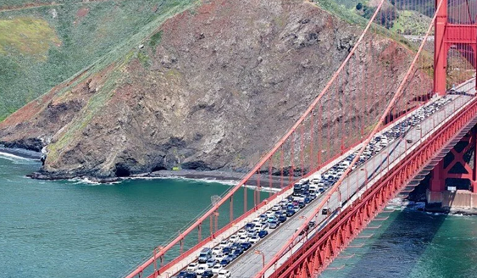 Gazze protestosu: San Francisco'daki Golden Gate Köprüsü'nü kapattılar