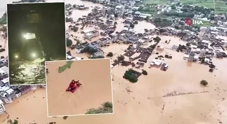 Çin'in güneyinde sel ve heyelan felaketi: En az 47 ölü