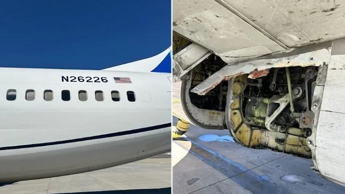 Boeing'de yeni kriz: Uçağın dış paneli kayıp
