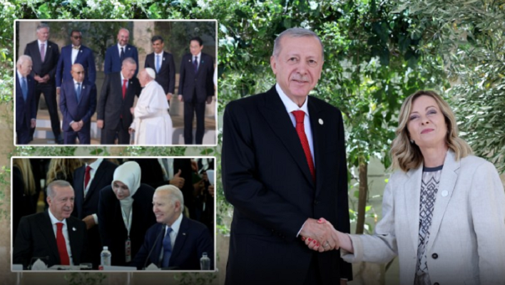 Cumhurbaşkanı Erdoğan, G7 zirvesi için İtalya'da