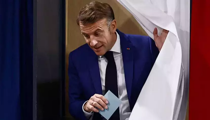 Macron'dan seçim sonuçlarıyla ilgili açıklama!'Tek bir oy bile verilmemeli'