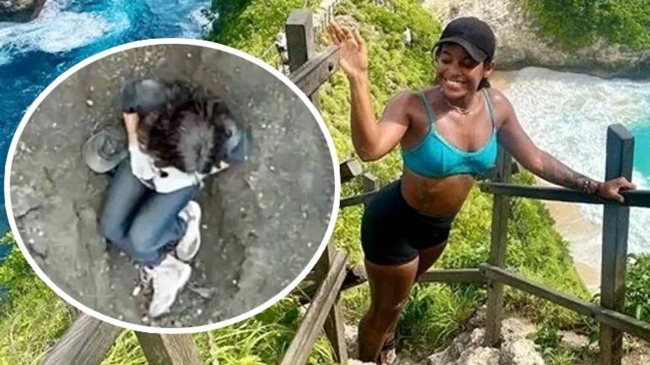 Yürüyüş yapan turist yanardağın içine düştü