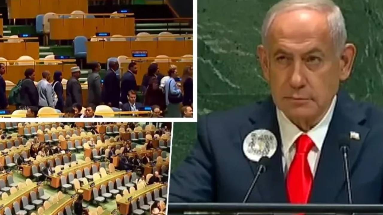 Birleşmiş Milletler'de protesto: Netanyahu kürsüye çıktı, çok sayıda ülke salonu terk etti