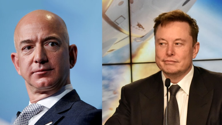 Elon Musk ve Jeff Bezos'un uzay kavgası yeniden alevlendi
