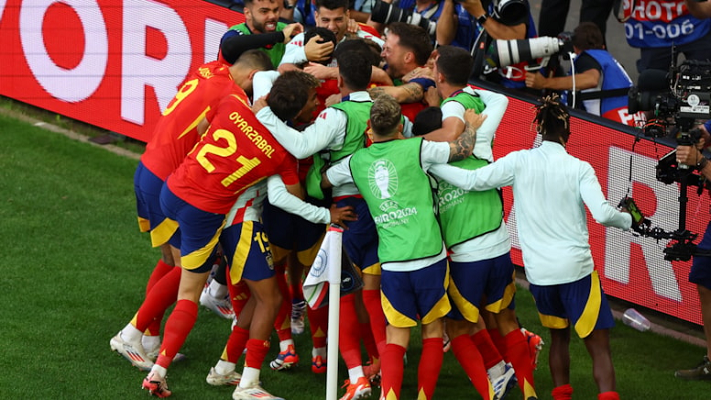 Almanya'yı eleyen İspanya EURO 2024'te yarı finalde