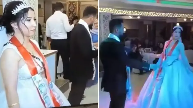 Düğününden görüntü paylaşan gelin isyan etti: Eşimin ailesi çok yobazmış